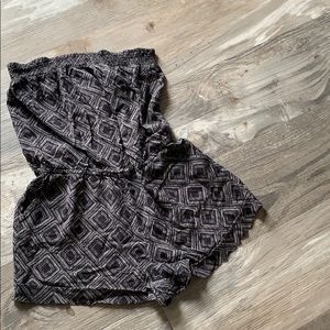 F21 Patterned Tube Romper size Medium